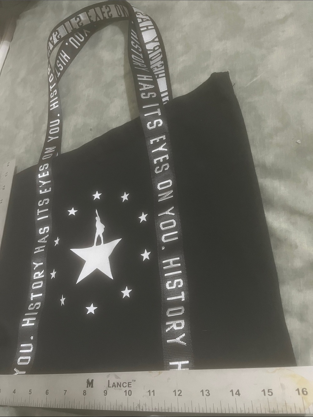 Hamilton 10th Anniversary Tote Bag Limited Edition HamilTEN History Eyes You NEW - Picture 7 of 9